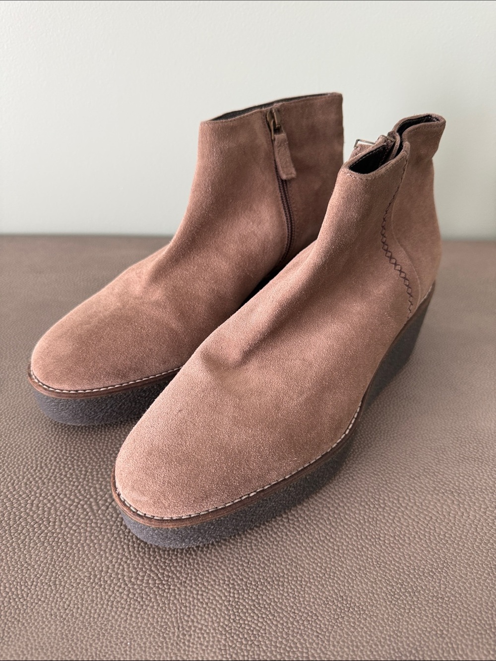 Aquatalia Women’s Suede Wedge Ankle Boot